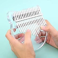 Kalimba Piano à pouce portable 17 touches Cristal ABS Mbira Piano à doigt Instrument de musique Performance (Transparent… - Les Beatles, Paul McCartney, John Lennon, RIngo Starr, George Harrison