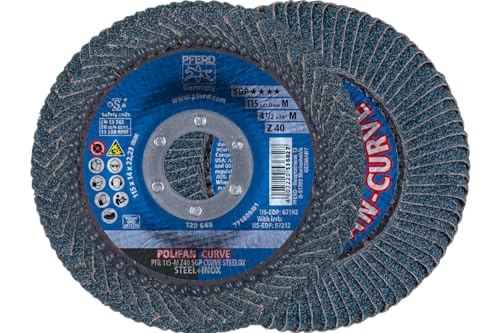 PFERD POLIFAN-Curve Radial Zirconia 40 Grit