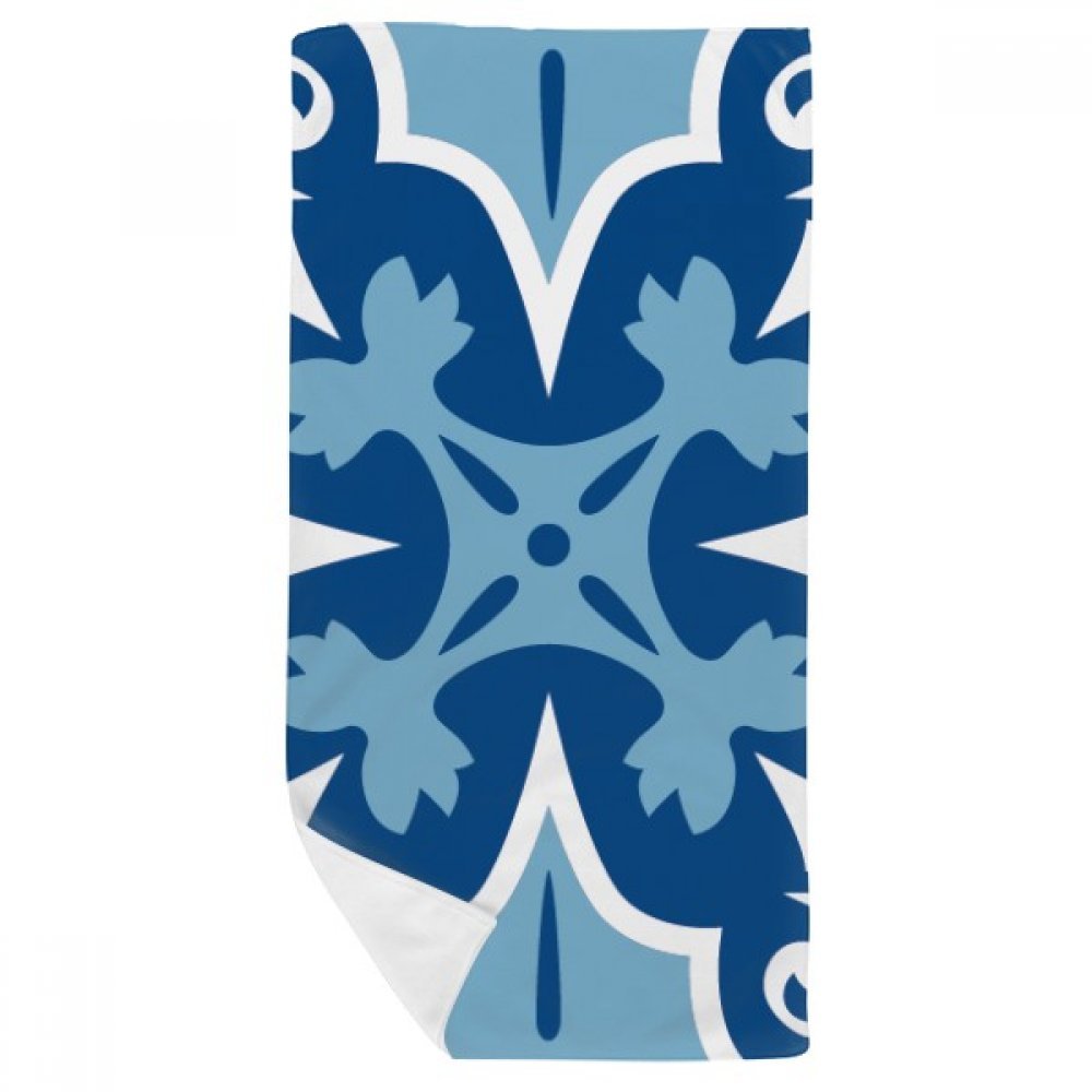 Gant de toilette Maroc au motif bleu et doux pour un soin délicat