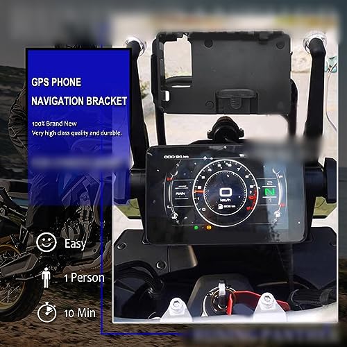 Support GPS CFMOTO 800MT anti-vibration avec double charge USB - 4