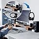 cxxtkcxxlc Headset Halterung für Monitor 6 Stück, Kopfhörer Halter Leicht zu Montieren, Ideal für Ordnung am Arbeitsplatz oder im Büro, schwarz