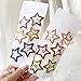 Pinksee 12 Pcs Metal Snap Hair Clips Star Hair Barrettes Hair Accessories for Women Girls (Star)