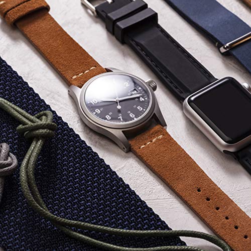 Benchmark Basics Black 18mm Suede Watch Strap - Vintage Leather Watch Band for Men & Women - Compatible with Regular & Smart Watches by Benchmark Basics - Used condition - Image 6