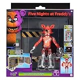 Jazwares Five Nights at Freddy’s Classic Foxy Office Set - 5-Inch Articulated Figure with Jumpscare Feature, Glow-in-The-Dark Eyes, and Optical Diorama