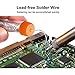 2Pcs Solder Wire,1mm Diameter Rosin Core Solder for Electronic Electrical Soldering Components Repair(Net 20g)