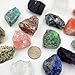 15 Colors Energy Crystals and Healing Stones Assorted Bulk Raw Crystals 1-1.5inches Large Gemstones for Tumbling, Reiki,Wicca,Chakra (Color C)