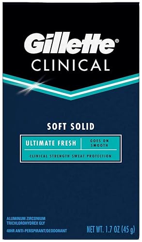 Miniatura 2 de Gillette Desodorante antitranspirante clínico, Ultimate Fresh Advanced Solid 1.70 oz (paquete de 3)