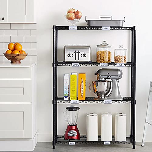 Lenink 30Pcs Wire Shelf Label Holders,Plastic Wire Rack Label Holder,Compatible With Metro 1-1/4In Shelves,Label Area 3In Lx1.25In H (Label Paper Insert Not Included) #TOP5