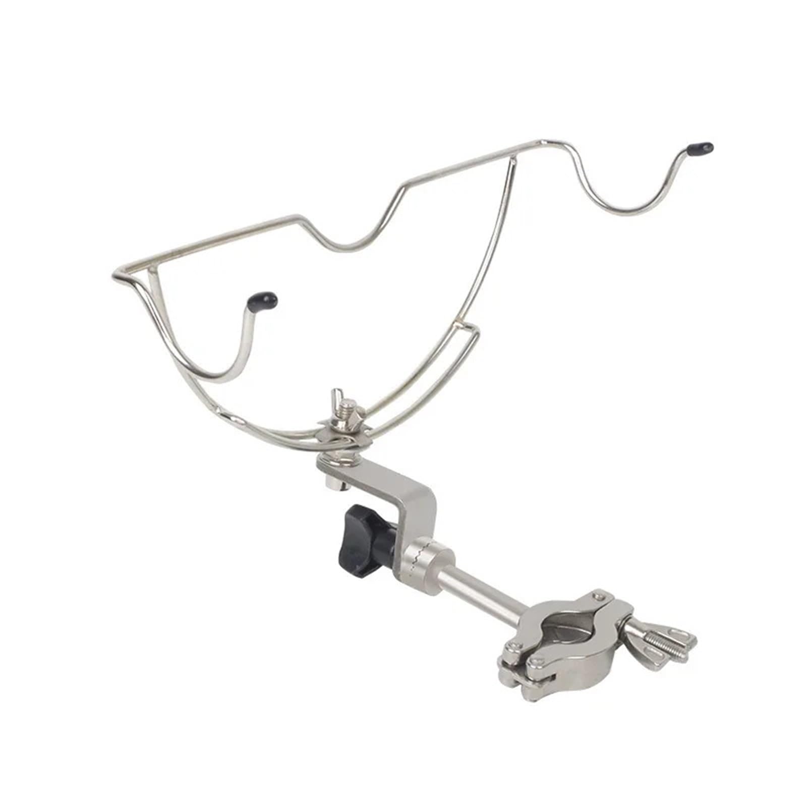 LADFRTYU Boat Fishing Rod Holder Thickened Stainless Steel Universal Chair Raft Fishing Bracket Hand Rod Teardrop Wheel 360 Adjustable(For raft fishing)
