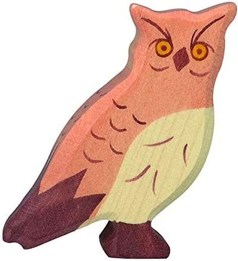 Holtztiger HT80123 Eagle Owl, Assorted Colours