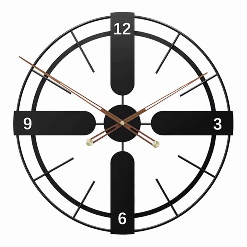Horloge murale en métal vintage de haute qualité pour salon et hôtel