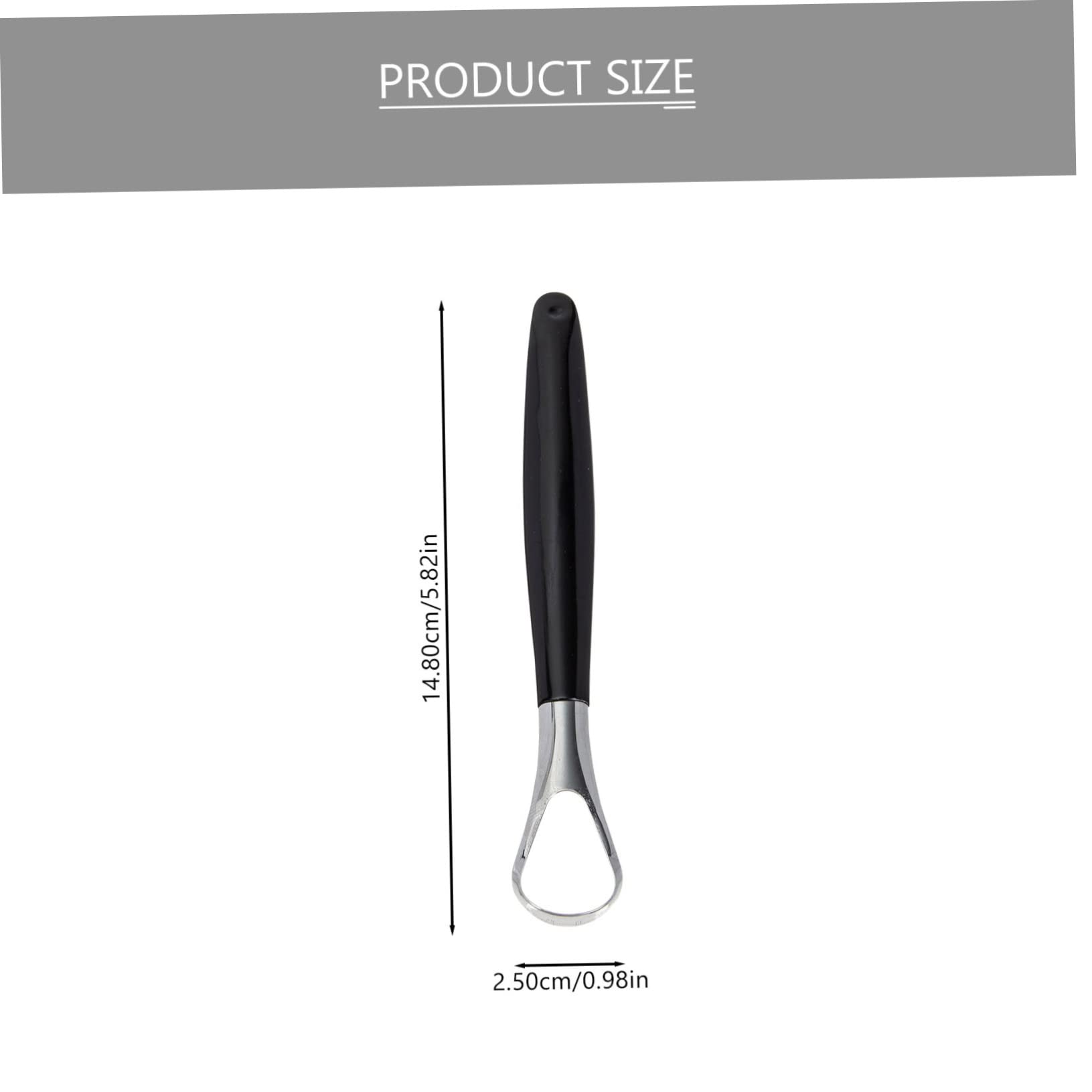 TOVINANNA 2Pcs Stainless Steel Scraper for Bad Breath Removal Includes Transparent present Box