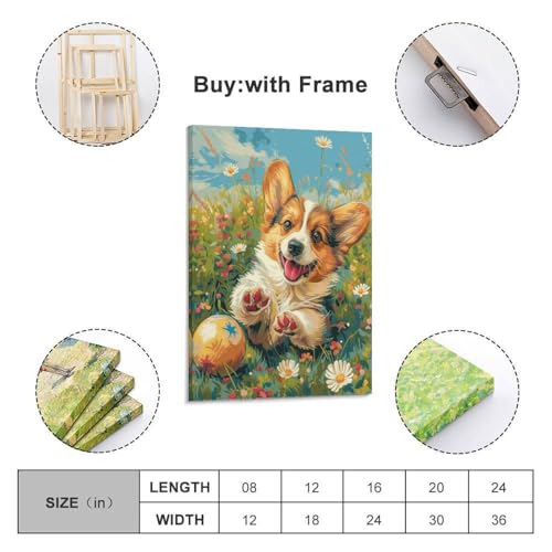 Tableau sur toile chiot adorable pour une touche de tendresse - 2