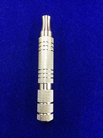 American Made Knurled Double Edge Safety Razor Handle by TIMELESS RAZOR: Luxury Shaving Razor Made in USA