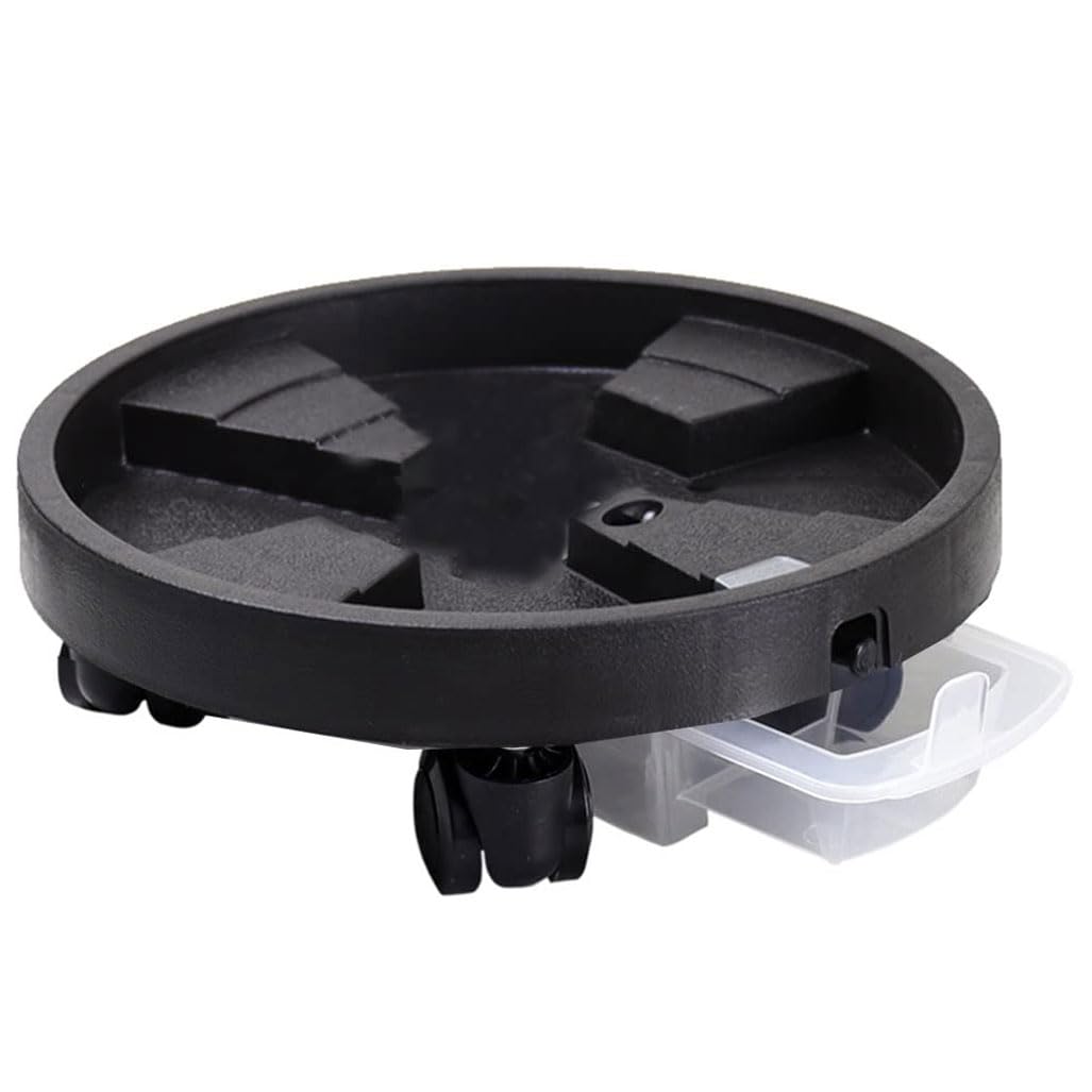 Chariot de jardinière à roulettes avec tiroir et réservoir d'eau pour faciliter la mobilité et l'entretien des plantes - 30 cm
