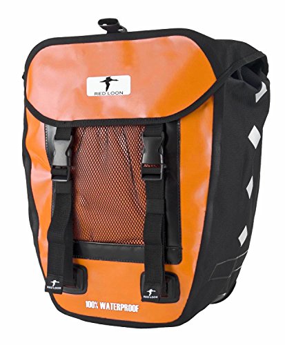 Red Loon Pro Packtasche Fahrradtasche Gepäckträgertasche LKW-Plane wasserdicht, Farbe:Orange, Herstellernummer:VDP64138