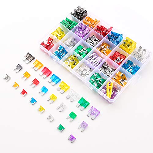 Nilight - 50019R 272Pcs Standard & Mini & Low Profile Mini Blade Fuse Assortment, 2A 5A 10A 15A 20A 25A 30A 35A Replacement Fuses For Car Boat Truck Suv Automotive #TOP5