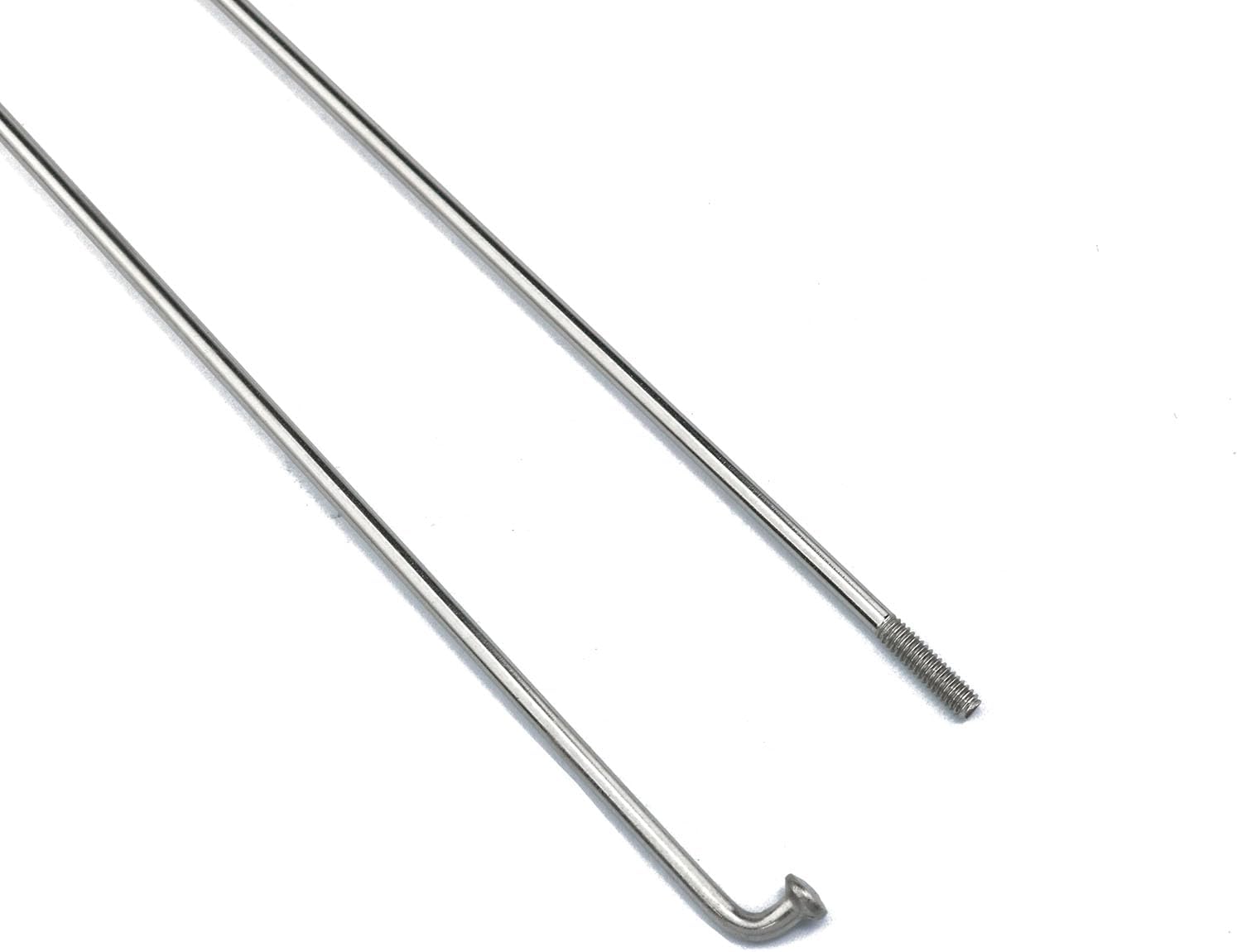 260mm/10.2 Inch Stainless Steel Spokes Mountain Bike/Road Bike Steel 14G Spokes Silver with 14mm Spoke Caps -12PCS