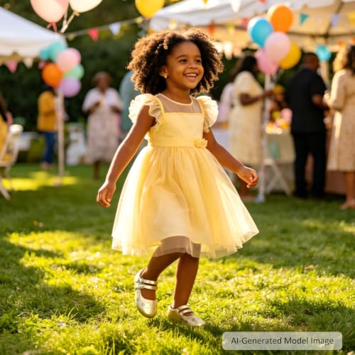 Image of Felix & Flora Toddler Flower Girl Dress Shoes - Baby Girl Ballet Mary Jane Flats for Party School Wedding