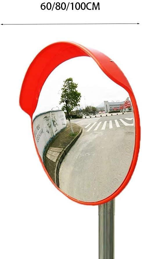 Safety Mirror Garage Mirror, Plastic 230 °; Exterior Bounce Impact Mirror, Wide Angle Lens, Outside Mirror, Diameter: 60-120 cm (Size: 120 cm)