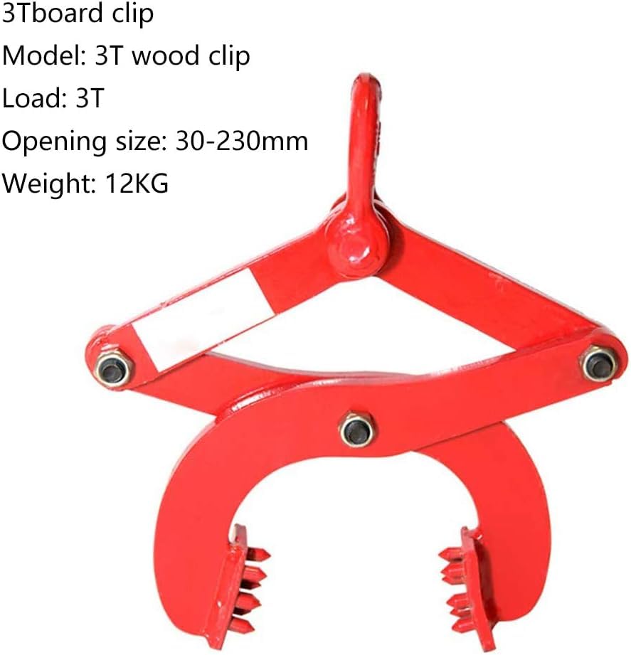 Tenazas para bordillos, tenazas de elevación, Abrazadera de elevación Vertical, Acero Resistente, fácil de Mover, eficaz para la Industria, Separador de tenazas (B1)