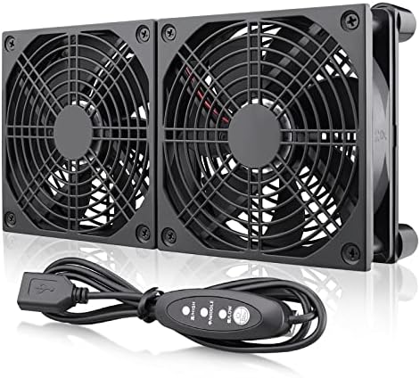Wathai High Airflow Router Cooling Fan for Computer Cooler TV Box Wireless DC 5V USB Power 120mm 240mm Fan with Multi Speed Controller