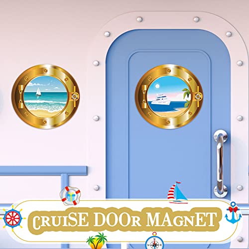 Imanes de puerta con diseño de portilla de crucero, 4 piezas miniatura 3
