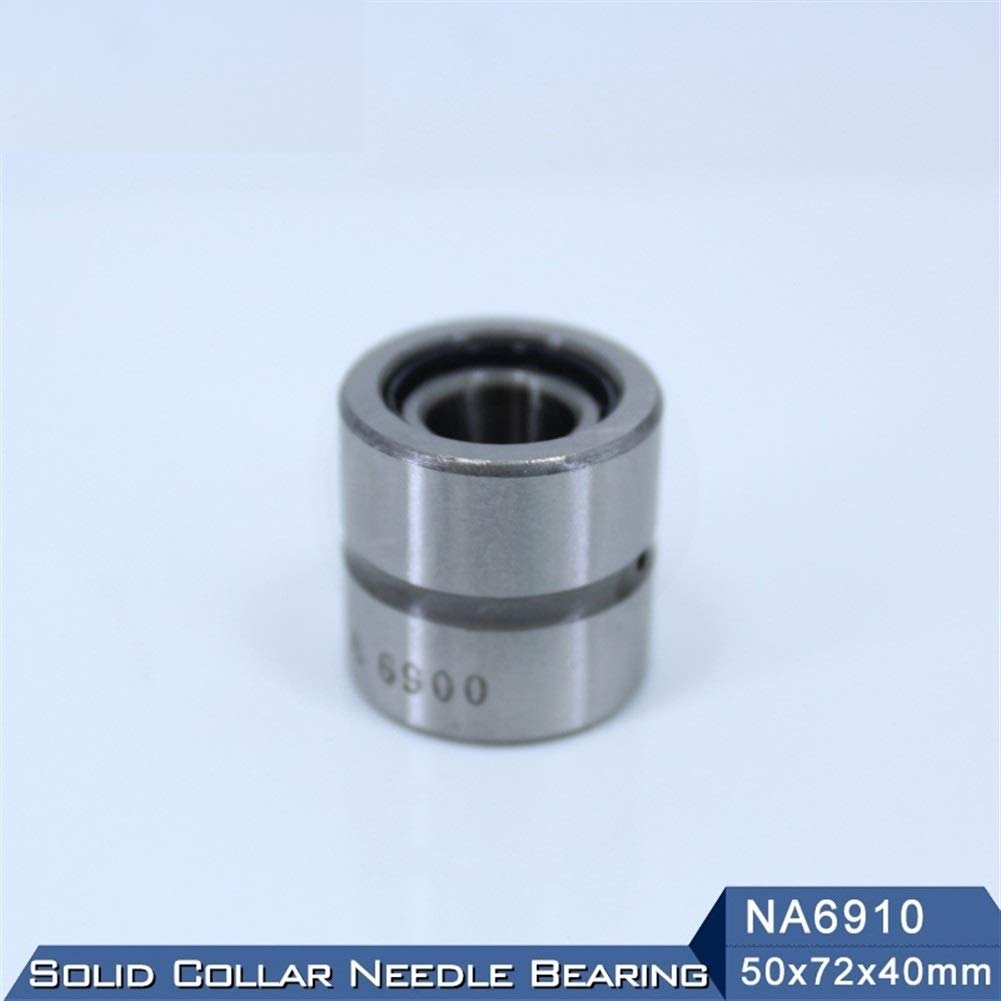 Rodamientos de Agujas NA6910RS Rodamiento de Agujas 50x72x40 mm Rodamientos de Agujas de Collar sólido con Anillo Interior Rodamiento NA6910 RS Rodamientos