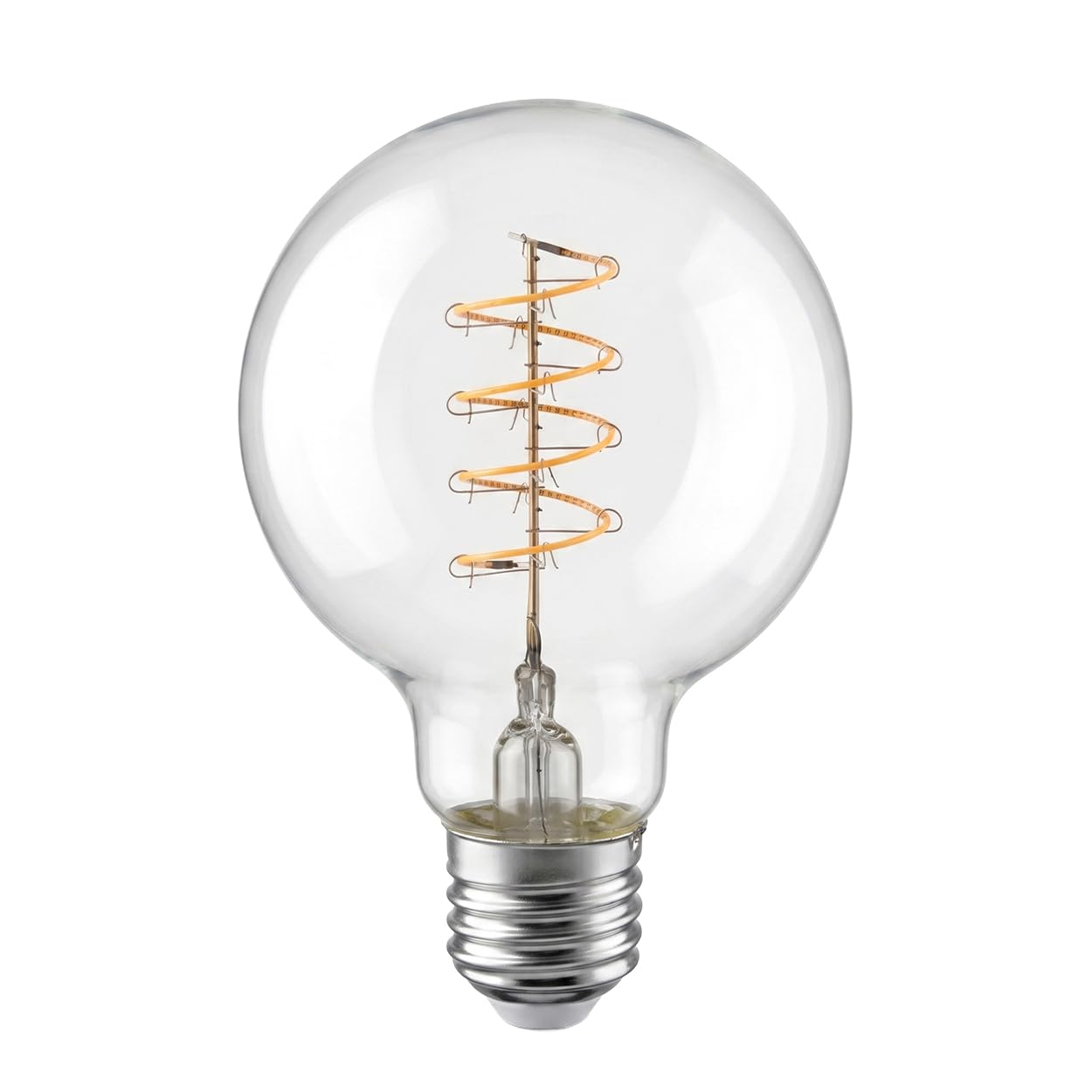 HOFSTEIN E27 LED Glühbirne Vintage Filament 10er Set warmweiss klar 6 Watt 2700 Kelvin 450 Lumen Leuchtmittel Dimmbar, Energiesparende Leucht Birne für Wohnbereich und Dekorative Beleuchtung