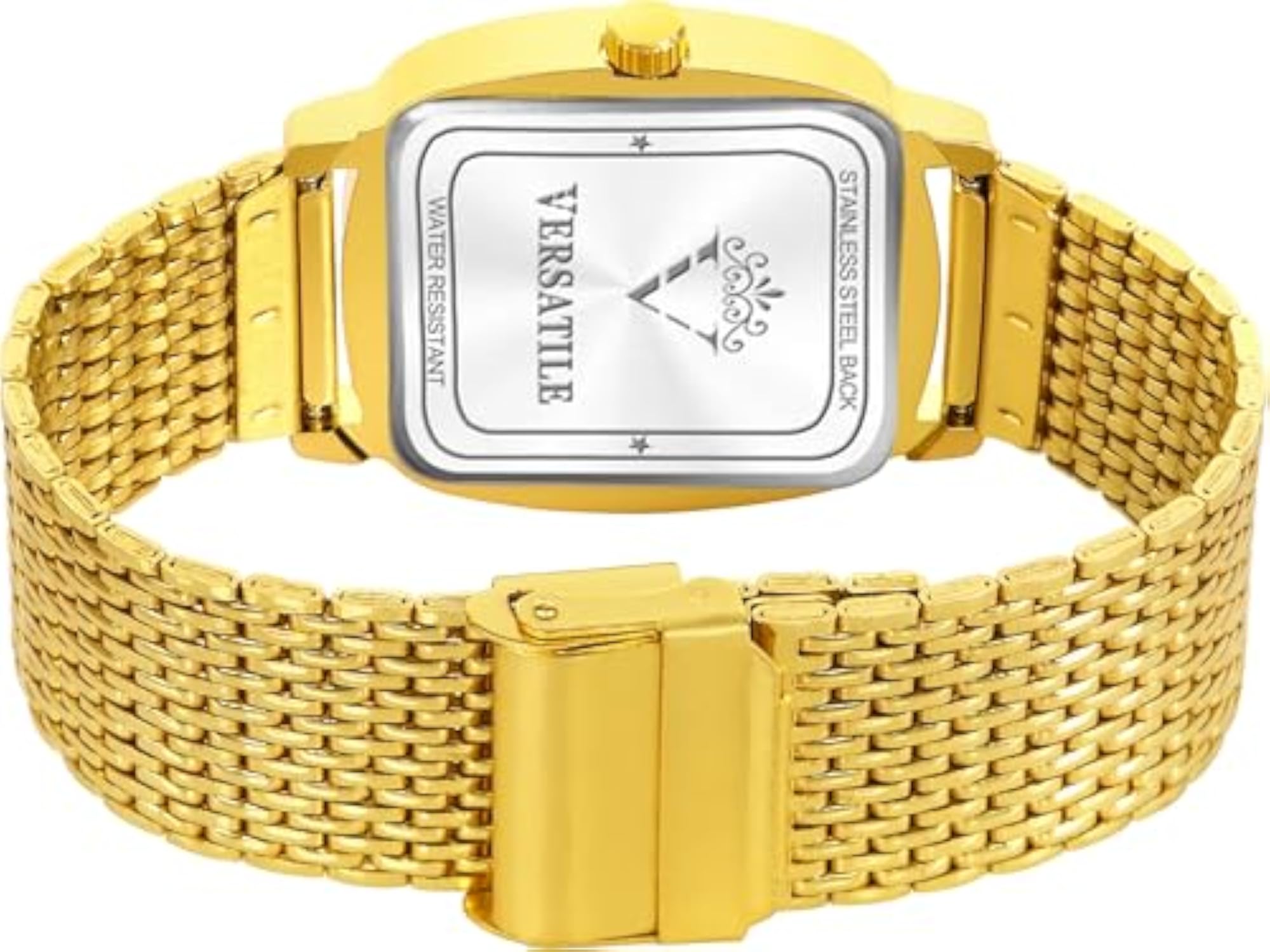 Round Dial Men's Watch with VGold Charm