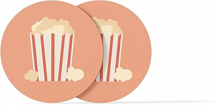 Enclave Haven, Set of 4 Popcorn Drink Coasters, 4x4 Inch,...