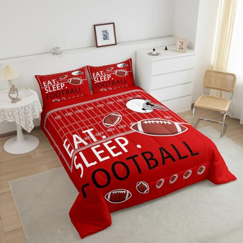 Image of Feelyou Football Bedding Set Full Size for Kids Teens