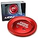 iJDMTOY Red Keyless Engine Push Start Button & Surrounding Ring For Cadillac Chevy GMC etc, 2pc Aluminum Ring/Cover Set