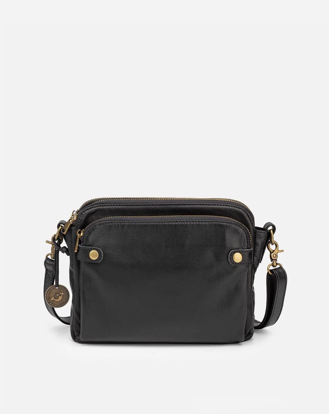 Eryue Cross-Border Three Layer Leather Crossbody Shoulder Three-Layer Leather M Enger Bag bla