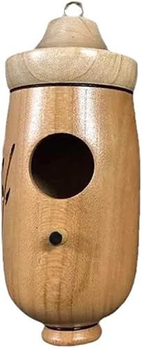 Casa de colibrí de madera, casa de colibrí de madera, casa de colibrí de madera, casa de colibrí, comedero de madera para colibríes para exterior-A