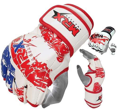 Gants de lutte MMA anti-usure en cuir de vache premium pour éviter les blessures en cage fight