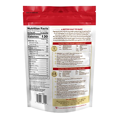 Arrowhead Mills Organic Yellow Cornmeal, 22 Ounce #TOP1