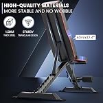 PASYOU Hantelbank Klappbare Trainingsbank mit 9x4x3 Verstellbaren Positionen Multi- Schrägbank als Bauch & Rückentrainer für zuhause, Max. 318kg Gewichtsbelastung – Bild 5