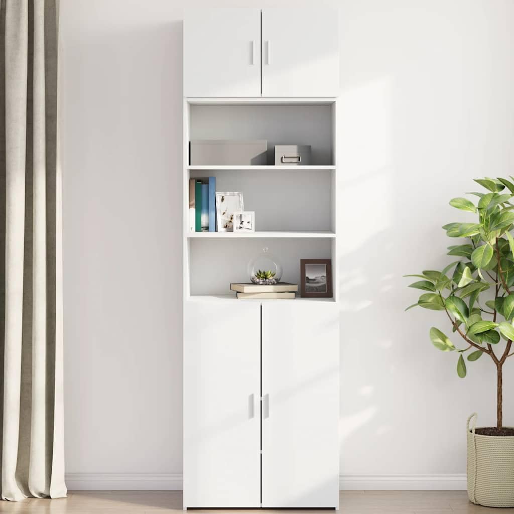 Armadietto da parete bianco, 70 x 42,5 x 40 cm, in legno