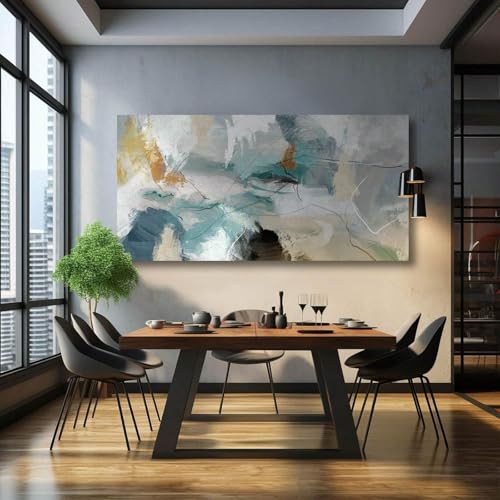 Toile murale art peinture abstraite colorée pour chambre et salon