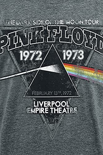 PINK FLOYD The Dark Side of The Moon – Liverpool 1972 Homme T-Shirt Manches Courtes Gris chiné - Les Beatles, Paul McCartney, John Lennon, RIngo Starr, George Harrison PINK FLOYD The Dark Side of The Moon - Liverpool 1972 Homme T-Shirt Manches Courtes Gris chiné – Image 4