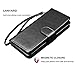 NJJEX for Galaxy Note 9 Wallet Case, for Note 9 Case, Luxury PU Leather [9 Card Slots] ID Credit Folio Flip Cover [Detachable][Kickstand] Magnetic Phone Case & Wrist Strap for Samsung Note 9 [Black]
