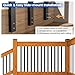 SCARIU 51 Pack 36” Deck Balusters,Thicker Black Hollow Rectangle Metal Balusters Deck Spindles with Screws for Deck Railing Porch Staircase