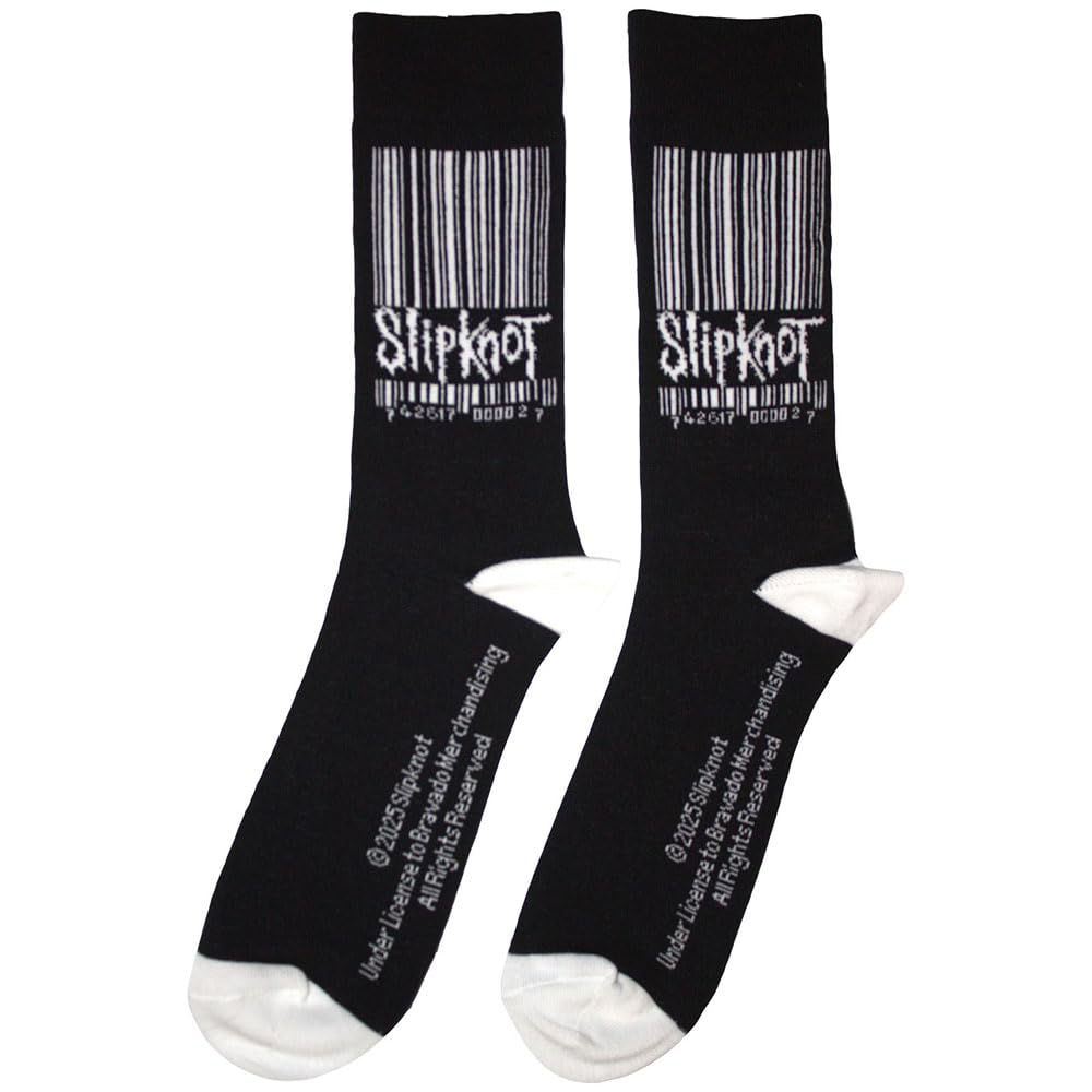 Rock Off officially licensed products Slipknot Barcode Jumbo Band Logo Ankle Socks One Size