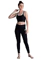 Clovia Women's Activewear Ankle Length Tights (AB0043H13_Black_XL)