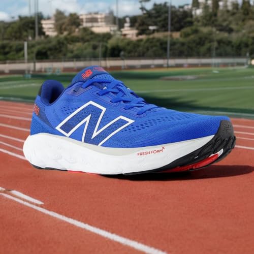 New Balance New Balance Men's Fresh Foam X 880 V14 Running Shoe, Blue Oasis/Atlantic Blue/True Red, 16 M