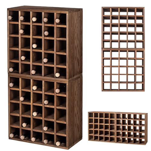 KADAX Cantinetta porta bottiglie di vino in legno, 52 x