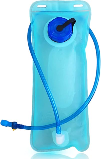 TSHAOUN 2L Hydration Bladder For Cycling Hiking, Leak Proof Travel Water Reservoir Water Storage Bladder With Insulated Tube For Biking Running Outdoor, BPA Free Hydration Pack Replacement
