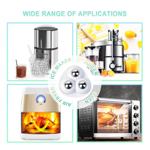 Image of Self Adhesive Appliance Sliders 8 Pack Kitchen & Furniture Rollers | Move Small Appliances Easily 360 Glide No Tools Peel Stick 12lbs Per Wheel