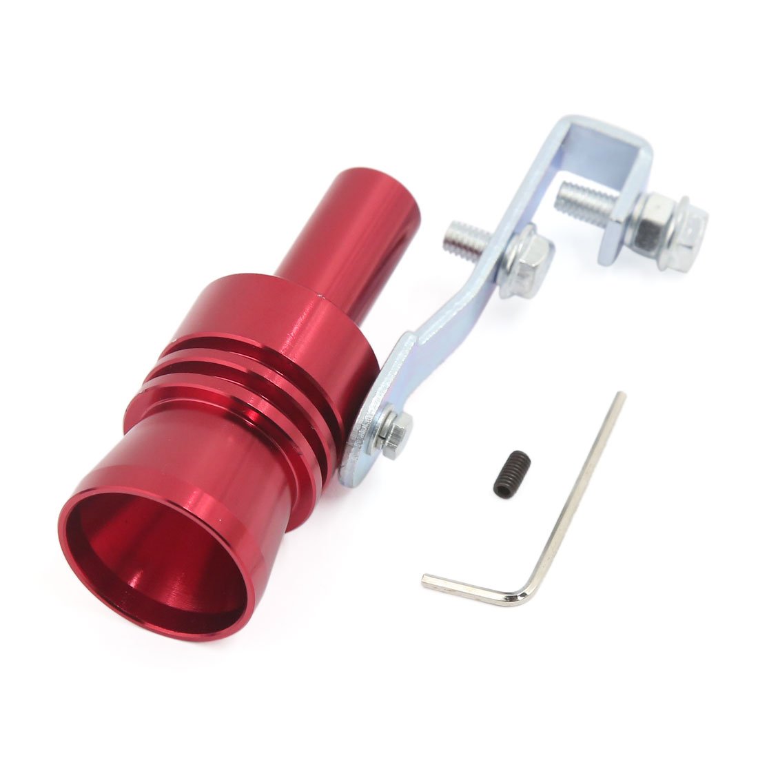 sourcingmap Sound Exhaust Whistle Blow off Valve Simulator Whistler XL Red, 3.32 x 1.32inch